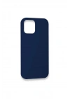 Mey İthalat®  iPhone 12 Pro Kılıf Lansman Legant Silikon - Lacivert