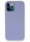 Mey İthalat®  iPhone 12 Pro Kılıf Lansman Legant Silikon - Lila