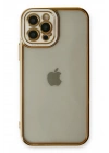 Mey İthalat®  iPhone 12 Pro Kılıf Liva Lens Silikon - Beyaz