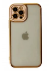 Mey İthalat®  iPhone 12 Pro Kılıf Liva Lens Silikon - Rose