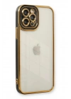 Mey İthalat®  iPhone 12 Pro Kılıf Liva Lens Silikon - Siyah