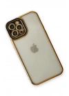 Mey İthalat®  iPhone 12 Pro Kılıf Liva Lens Silikon - Siyah