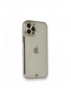 Mey İthalat®  iPhone 12 Pro Kılıf Liva Taşlı Silikon - Mor