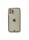 Mey İthalat®  iPhone 12 Pro Kılıf Liva Taşlı Silikon - Siyah