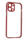 Mey İthalat®  iPhone 12 Pro Kılıf Miami Şeffaf Silikon - Fuşya