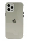 Mey İthalat®  iPhone 12 Pro Kılıf Miami Şeffaf Silikon - Şeffaf