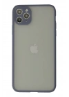 Mey İthalat®  iPhone 12 Pro Kılıf Montreal Silikon Kapak - Gri