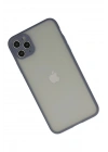 Mey İthalat®  iPhone 12 Pro Kılıf Montreal Silikon Kapak - Gri