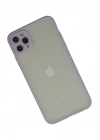 Mey İthalat®  iPhone 12 Pro Kılıf Montreal Silikon Kapak - Mor