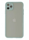 Mey İthalat®  iPhone 12 Pro Kılıf Montreal Silikon Kapak - Turkuaz