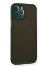 Mey İthalat®  iPhone 12 Pro Kılıf Montreal Silikon Kapak - Yeşil