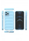 Mey İthalat®  iPhone 12 Pro Kılıf Optimum Silikon - Sky Blue