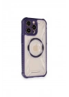 Mey İthalat®  iPhone 12 Pro Kılıf Prag Magneticsafe Kapak - Derin Mor