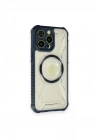 Mey İthalat®  iPhone 12 Pro Kılıf Prag Magneticsafe Kapak - Lacivert