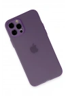 Mey İthalat®  iPhone 12 Pro Kılıf Puma Silikon - Koyu Mor