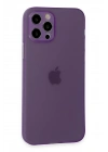 Mey İthalat®  iPhone 12 Pro Kılıf Puma Silikon - Koyu Mor