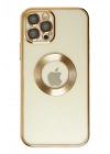 Mey İthalat®  iPhone 12 Pro Kılıf Slot Silikon - Gold