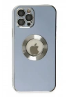 Mey İthalat®  iPhone 12 Pro Kılıf Store Silikon - Sierra Blue