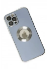 Mey İthalat®  iPhone 12 Pro Kılıf Store Silikon - Sierra Blue