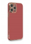 Mey İthalat®  iPhone 12 Pro Kılıf Volet Silikon - Kırmızı