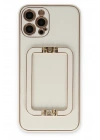 Mey İthalat®  iPhone 12 Pro Max Kılıf Coco Elit Kapak - Beyaz
