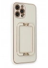 Mey İthalat®  iPhone 12 Pro Max Kılıf Coco Elit Kapak - Beyaz