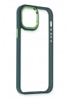 Mey İthalat®  iPhone 12 Pro Max Kılıf Dora Kapak - Haki Yeşil