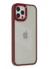 Mey İthalat®  iPhone 12 Pro Max Kılıf Dora Kapak - Kırmızı