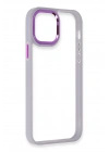 Mey İthalat®  iPhone 12 Pro Max Kılıf Dora Kapak - Lila