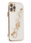 Mey İthalat®  iPhone 12 Pro Max Kılıf Esila Silikon - Beyaz