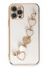 Mey İthalat®  iPhone 12 Pro Max Kılıf Esila Silikon - Beyaz