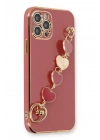 Mey İthalat®  iPhone 12 Pro Max Kılıf Esila Silikon - Kırmızı