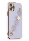 Mey İthalat®  iPhone 12 Pro Max Kılıf Esila Silikon - Lila