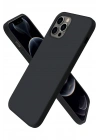 Mey İthalat®  iPhone 12 Pro Max Kılıf First Silikon - Siyah