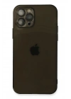 Mey İthalat®  iPhone 12 Pro Max Kılıf Fly Lens Silikon - Siyah