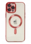 Mey İthalat®  iPhone 12 Pro Max Kılıf Kross Magneticsafe Kapak - Kırmızı
