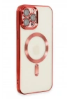 Mey İthalat®  iPhone 12 Pro Max Kılıf Kross Magneticsafe Kapak - Kırmızı
