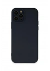 Mey İthalat®  iPhone 12 Pro Max Kılıf Lansman Glass Kapak - Lacivert