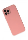 Mey İthalat®  iPhone 12 Pro Max Kılıf Lansman Glass Kapak - Pembe