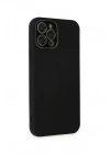 Mey İthalat®  iPhone 12 Pro Max Kılıf Lansman Glass Kapak - Siyah