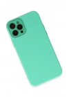 Mey İthalat®  iPhone 12 Pro Max Kılıf Lansman Glass Kapak - Turkuaz