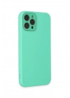 Mey İthalat®  iPhone 12 Pro Max Kılıf Lansman Glass Kapak - Turkuaz