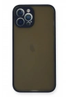 Mey İthalat®  iPhone 12 Pro Max Kılıf Montreal Silikon Kapak - Lacivert