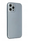 Mey İthalat®  iPhone 12 Pro Max Kılıf Nano içi Kadife Silikon - Sky Blue