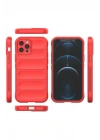 Mey İthalat®  iPhone 12 Pro Max Kılıf Optimum Silikon - Kırmızı