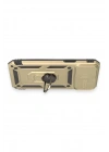 Mey İthalat®  iPhone 12 Pro Max Kılıf Pars Lens Yüzüklü Silikon - Gold