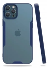 Mey İthalat®  iPhone 12 Pro Max Kılıf Platin Silikon - Lacivert
