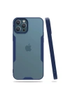 Mey İthalat®  iPhone 12 Pro Max Kılıf Platin Silikon - Lacivert