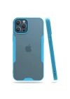 Mey İthalat®  iPhone 12 Pro Max Kılıf Platin Silikon - Mavi