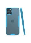 Mey İthalat®  iPhone 12 Pro Max Kılıf Platin Silikon - Mavi